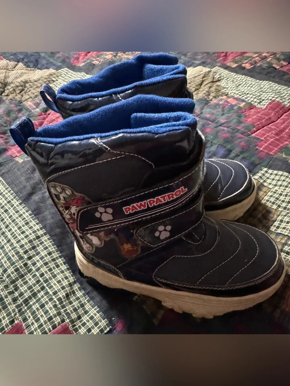 Paw Patrol Navy Blue Kids Winter Boots